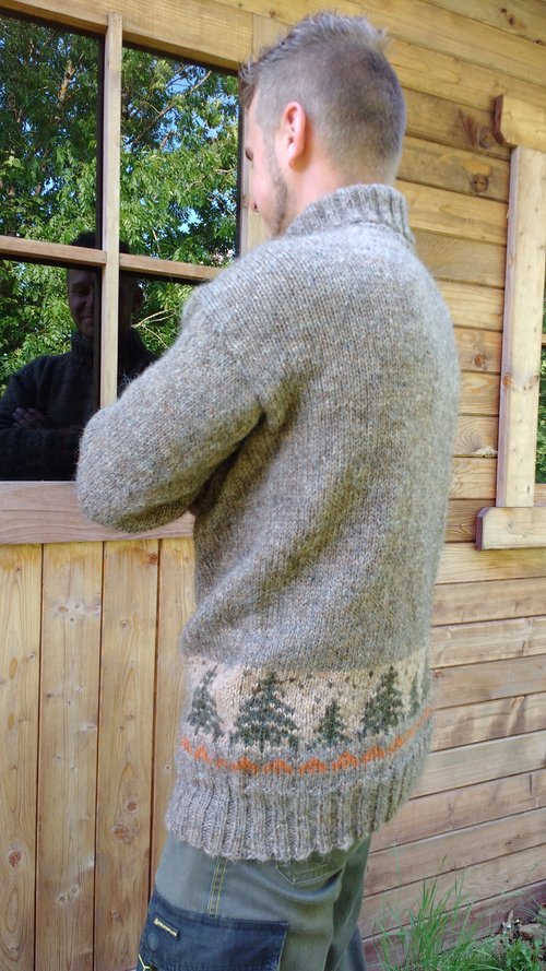 pull fait main, pure laine, artisanat français, handmade, pure wool