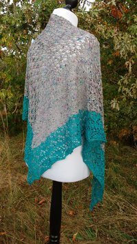 tricot dentelle, fait main, lace shawl, handmade