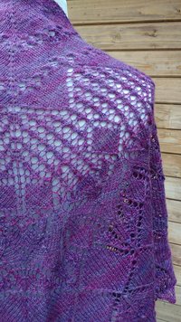 lace shawl, châle dentelle, handmade, fait main, merinos, merino