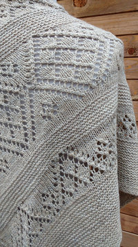 châle, shawl, fait main, handmade, merinos, soie, filé main