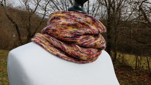 fait main, handmade, tricot, knitting, cowl, col