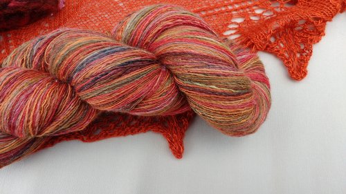 fil à tricoter, à tisser, filé main, yarn to knit, weave, merino, silk, single