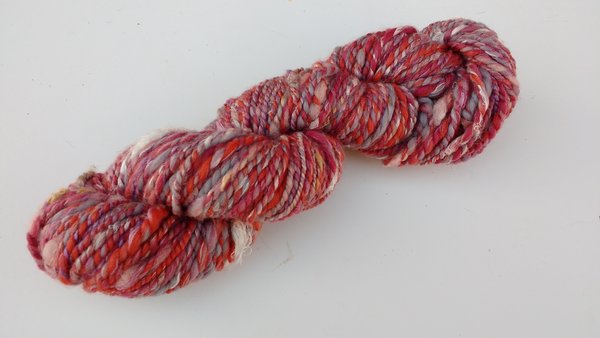 filé main, handspun, fait main, handmade, merino, silk, merinos, soie, banane
