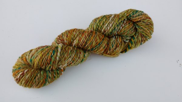 handspun, filé main, laine, yarn, merino, silk, soie